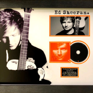 Ed Sheeran Signed Presentation Framed